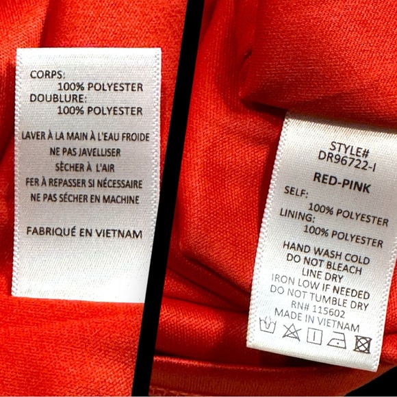 EUC Vernacular Red and White Abstract Dot Cross Front Mini Dress. Size Small💃 - Picture 12 of 13